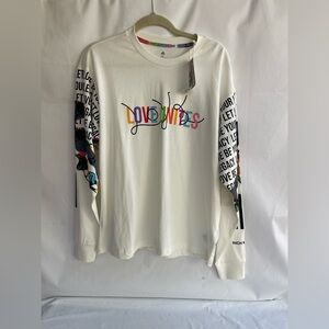 COPY - adidas Rich MNISI Off White Graphic long sleeves Pride RM Tee size M uni…